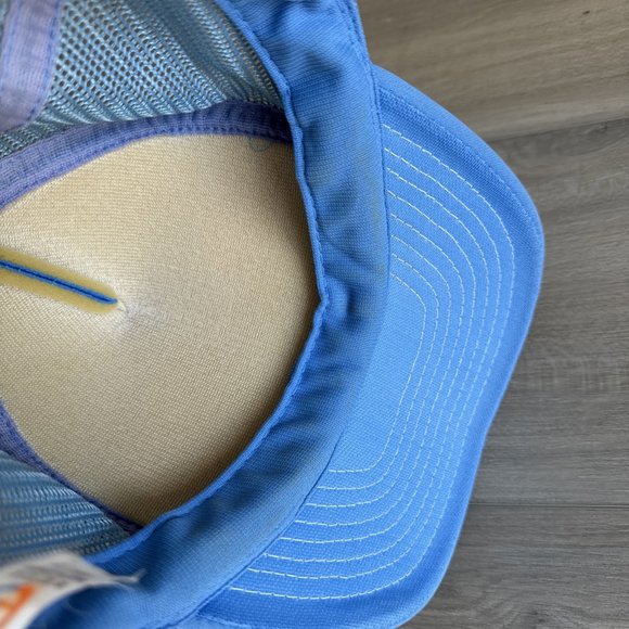 Vintage Sand‎ Dollar St. Augustine Florida Trucker Hat Snapback Cap Baby Blue - Picture 7 of 12